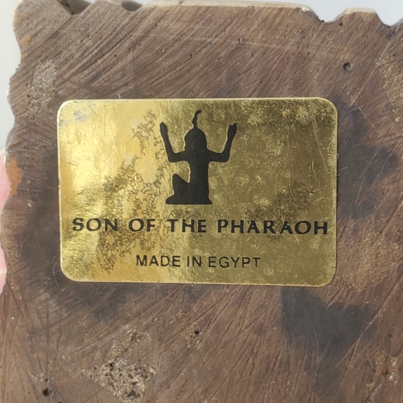 Egyptian god Horus Statue Son of the Pharoah made in Egypt 9.5" tall - Picture 8 of 10